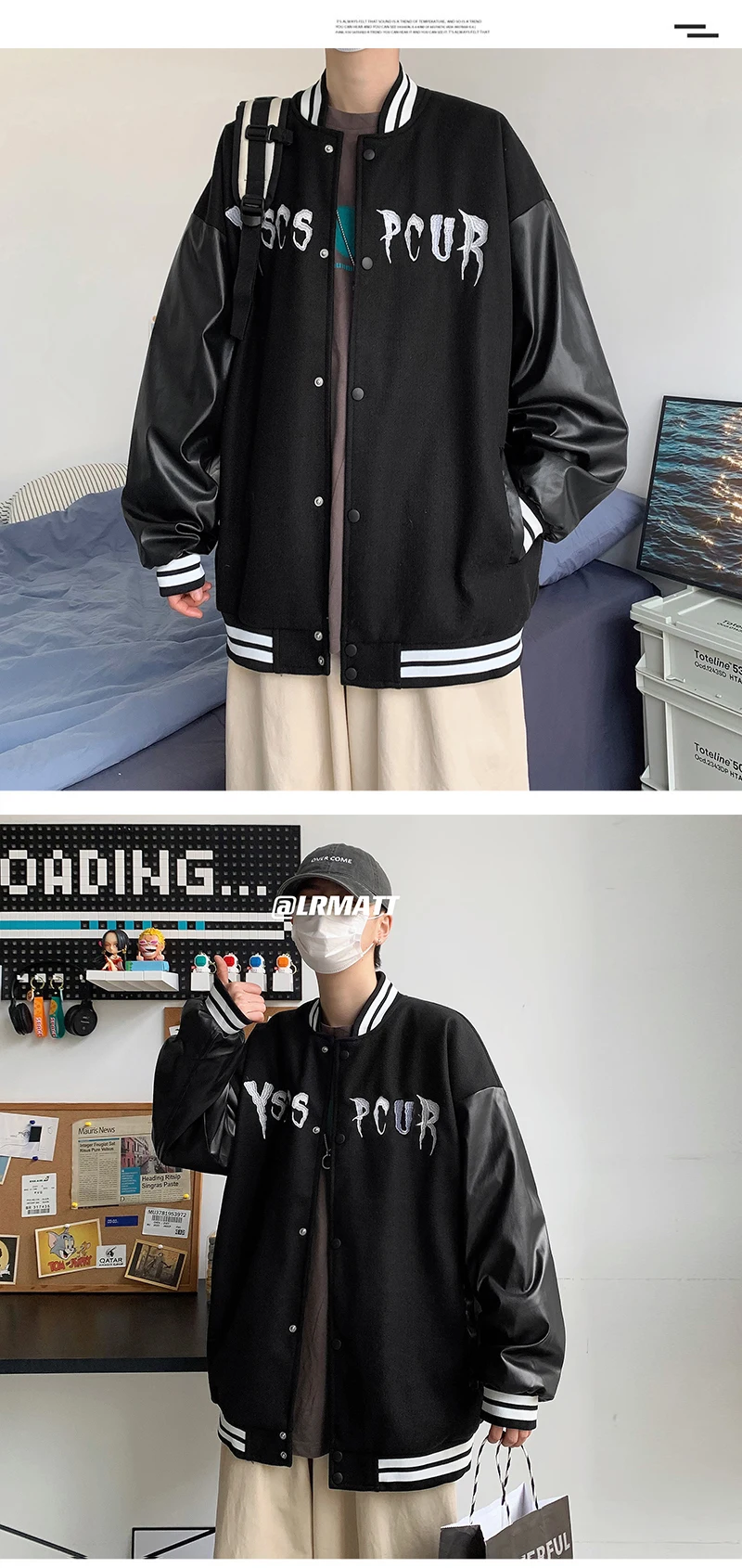 men's jacket Jacket Coat Men Spring New Streetwear Men's Clothing Harajuku Baseball Jacket Men Harajuku Single-breasted Jacket Coats men's winter coats & jackets