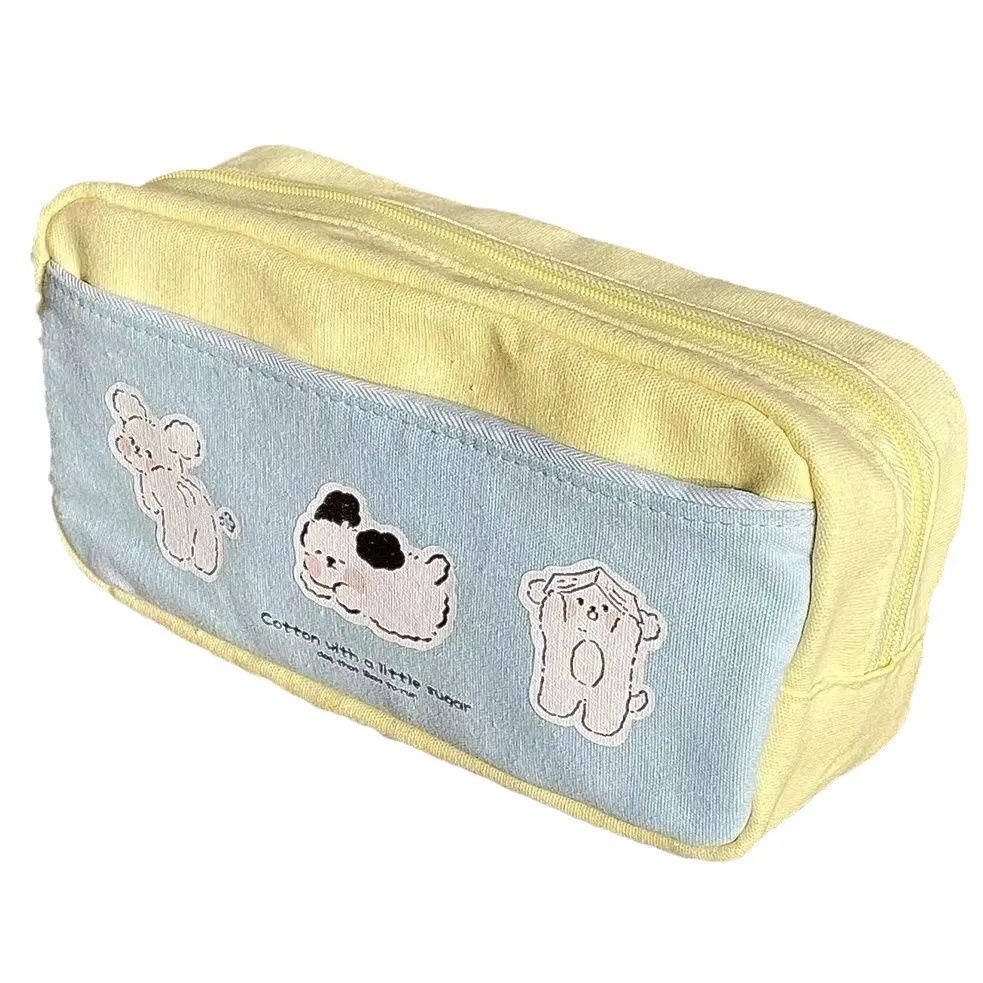 1 Pieces Kawaii cute cartoon dog pen pencil bag school office supplies stationery receive tools case
