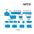 16pcs blue