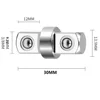 Wrench Extension Rod 1.18"x0.55" Chrome Vanadium Steel 3/8 Double-Head Hex Socket Wrench Adapter Driver Conversion Tool 6