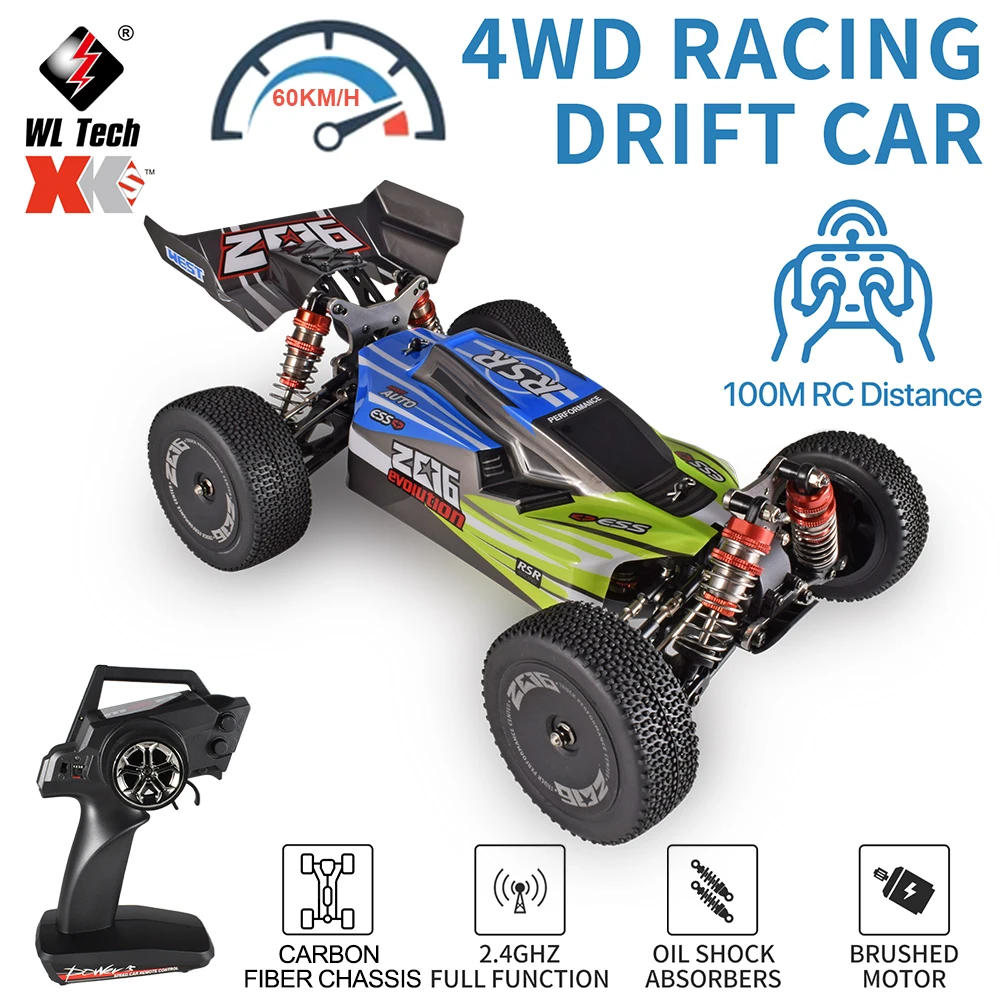 WLtoys XK 144012 4WD RC카 1/14, 4x4 오프로드 드리프트 레이싱 카, 60 km/h 2.4G 550 모터 전기 자동차, 성인 및 어린이 선물