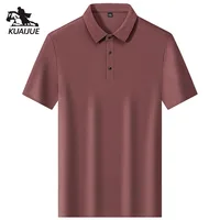 Polo homme M-7XL 8XL 9XL Nouveauté été – Polo homme à manches courtes en soie glacée de haute qualité – Polo décontracté et professionnel pour homme A99 1