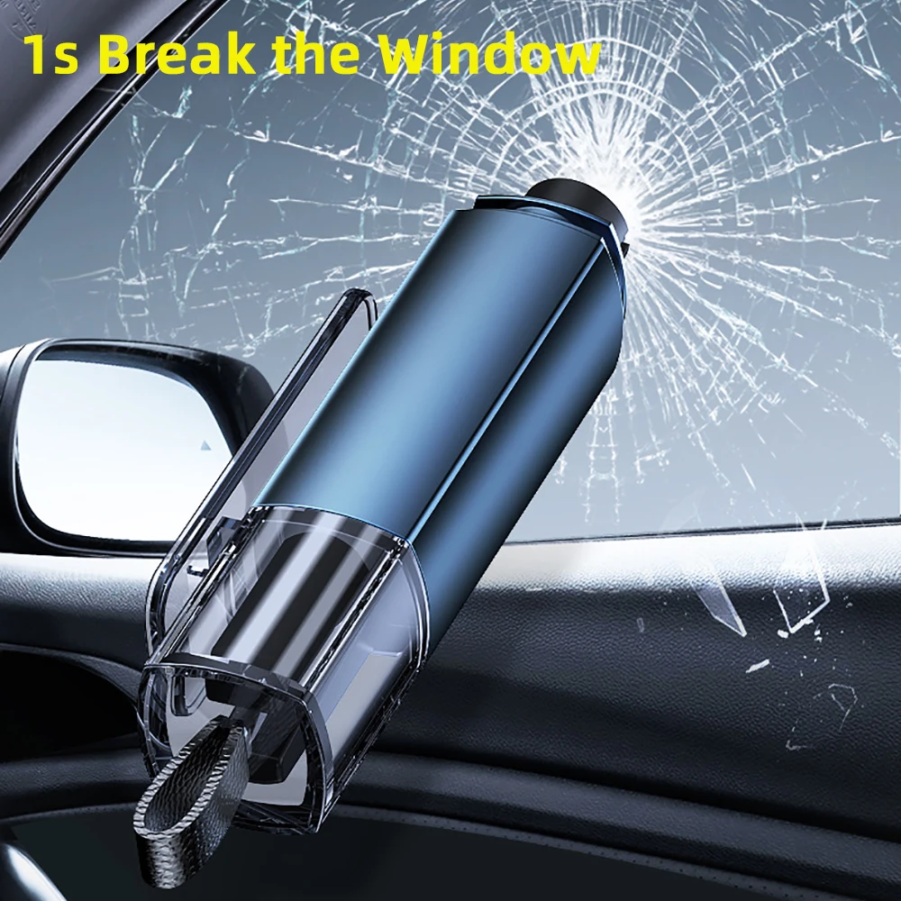 PortableCarWindowBreakerKeychainSeatbeltCutterGlassBreaking