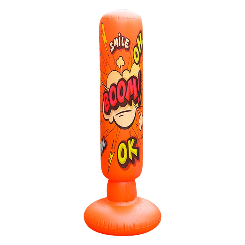 Kids Inflatable Punching Bag Free Standing Boxing Bag Thickened Bounce-Back Punch PVC Tumbler Sandbag for Boxing Training