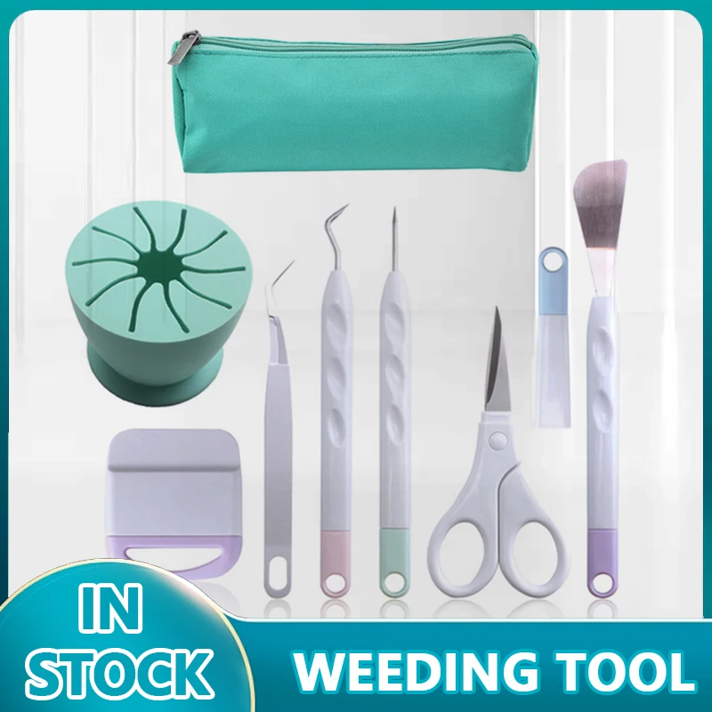 1 Pz Strumenti Di Diserbo In Vinile Portatile Per Vinile Con Gancio Weeder Piecing Tool Vinile Starter Tool Kit Cricut Accessori Per Macchine Hot