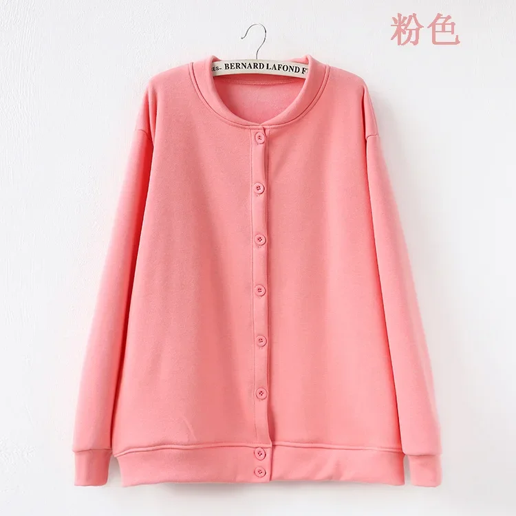 2021 Autumn Winter Plus Size Loose Hoodies Sweatshirts Coat New Women Extra Large Thicken Warm Velvet Pink Black 3XL-6XL