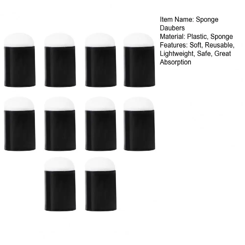 10 Pcs Sponge Daubers Finger Sponges Finger Painting Sponge Dauber Set For Painting Art Ink Crafts Chalk Card Making Tool