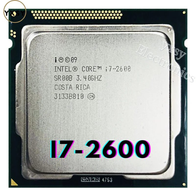 Intel-Core i7 2600プロセッサー,クアッドコアプロセッサ,lga  1155ソケット,i7-2600デスクトップCPU,3.4GHz,95W,8mキャッシュ