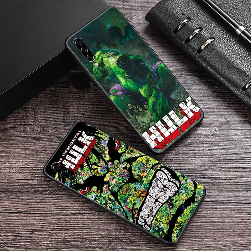 Marvel Hulk The Green Giant Phone Case Per Samsung Galaxy A30 A30S A50 S A20E A20 A40 A70 A10 E Note 8 9 10 20 Ultra Cover Posteriore