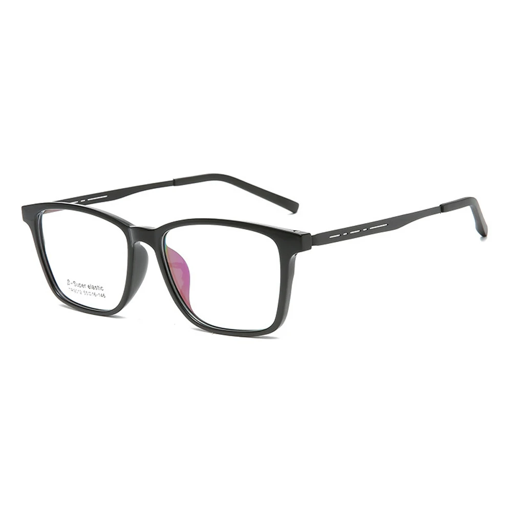 

Iboode New Retro Mens Glasses Frame Fashion Computer Eyeglasses Frame Women Anti-blue Light Transparent Clear Plastic Frame