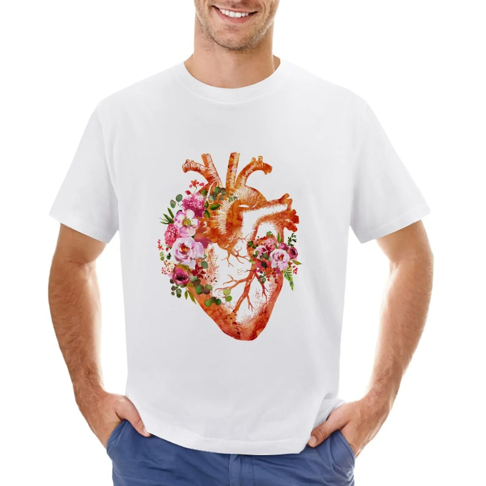 

Human Heart T-Shirt blacks graphics workout shirts for men