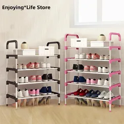 Zapatero de múltiples capas para el hogar, puerta de Montaje Simple, armario moderno de entrada, estante a prueba de polvo