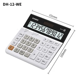 CASIO DH - 12 Business Calculator - Sleek, Compact & Stylish Design for Professional Office Use (DH - 12 - WE)