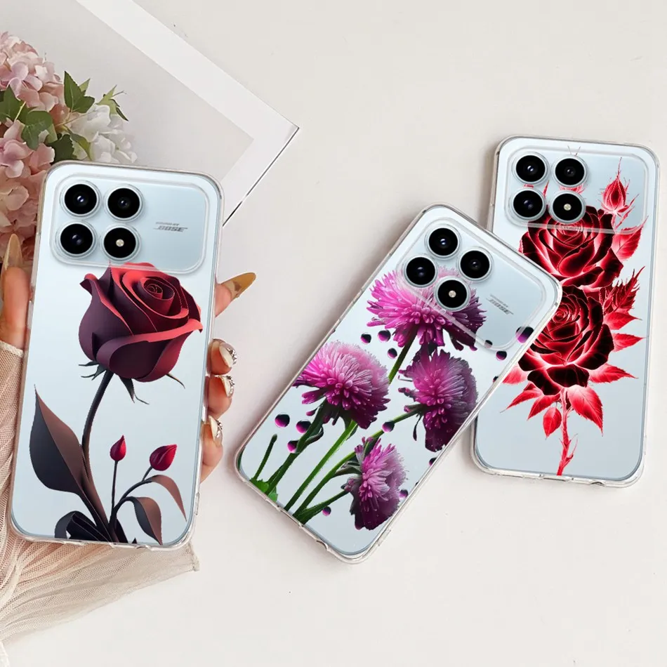 New Simple Style Transparent TPU Soft Silicone Phone Case