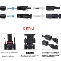 Pince à sertir pour fil solaire photovoltaïque SN-2546B, connecteurs solaires 2.5/4/6 mm2, panneau solaire, Kit d'outils de serrage pour câble PV 5