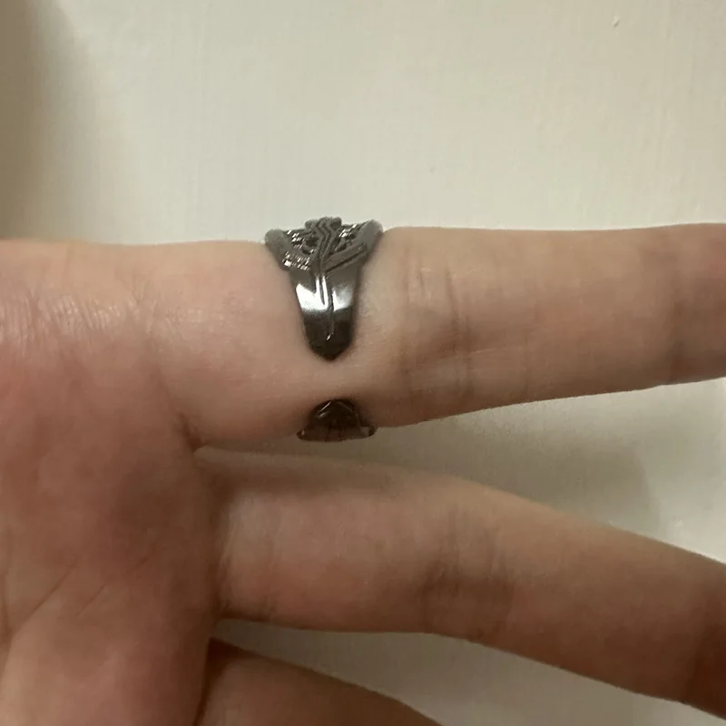 FF15 Final Fantasy XV Ring of the Lucii Opening Black Rings for Men Women Noctis Lucis Caelum Metal Rings Fans Cosplay Jewelry 6