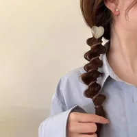 Minimalist Bubble Braid Headband High-quality and Caring Phone Line Hair Loop Tied Ponytail Braid Hair Rope headband - Image 4