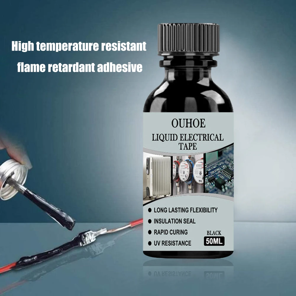 Insulation Glue Liquid Insulating Tape Repair Glue Electrical Wire Cable Coat Fix Line Glue Waterproof Seal High Temperature Paste electrical tape electrical insulating tape electrical repair liquid electrical sealant