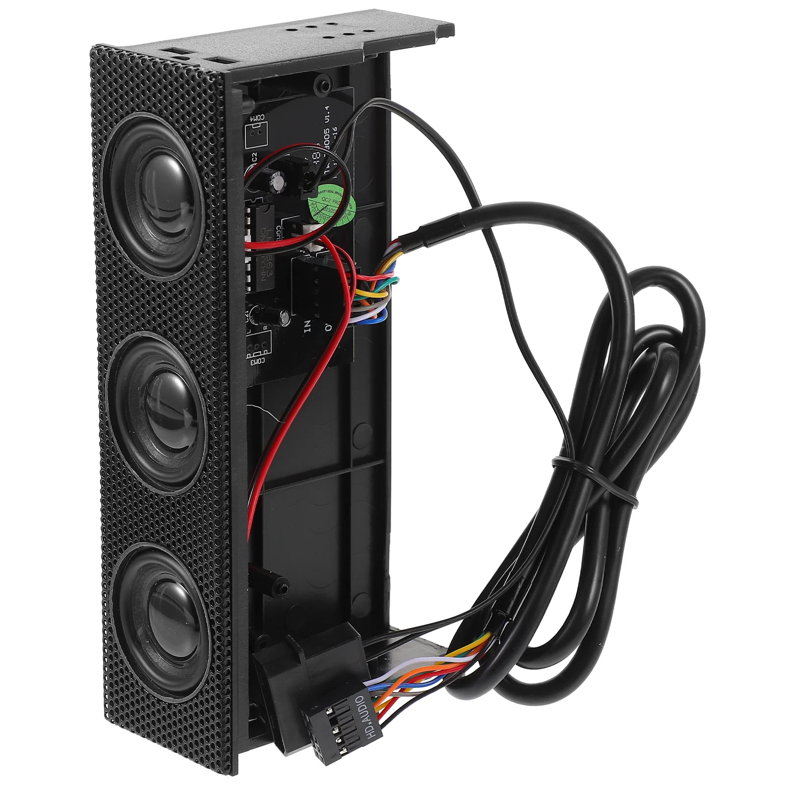 

CD-ROM Speaker Heat Resistance Computer Case Reusable Panel Front Speakers Accessory Magnet Supplies Stereo Surround For Music