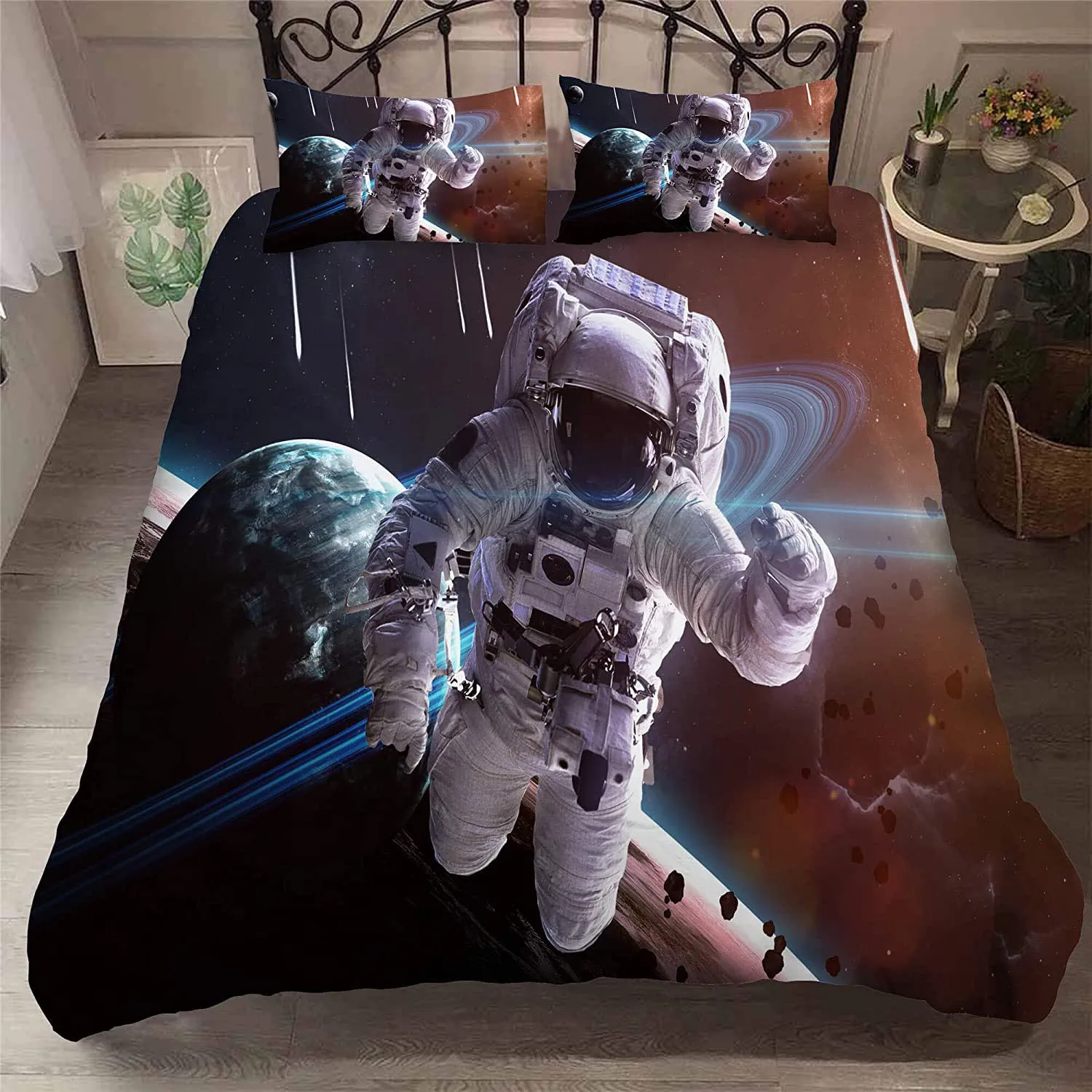 mengsel hemel Observatorium Ruimte Astronaut Galaxy Serie Schilderen Meerdere Kleur Dekbedovertrek Set  Laken Slopen Luxe Queen Dekbed Beddengoed Sets| | - AliExpress