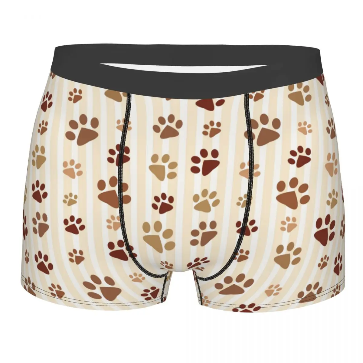 

Novelty Boxer Cute Cat Dog Paw Shorts Panties Briefs Men's Underwear Animal Mid Waist Underpants for Male Plus Size
