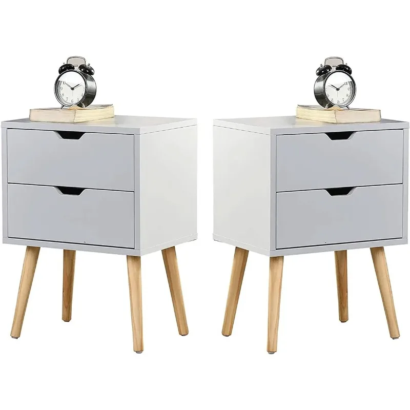 

Sweetgo End Side Table Nightstand with Storage Drawer -Fashion Modern Assemble Storage Cabinet Bedroom Bedside