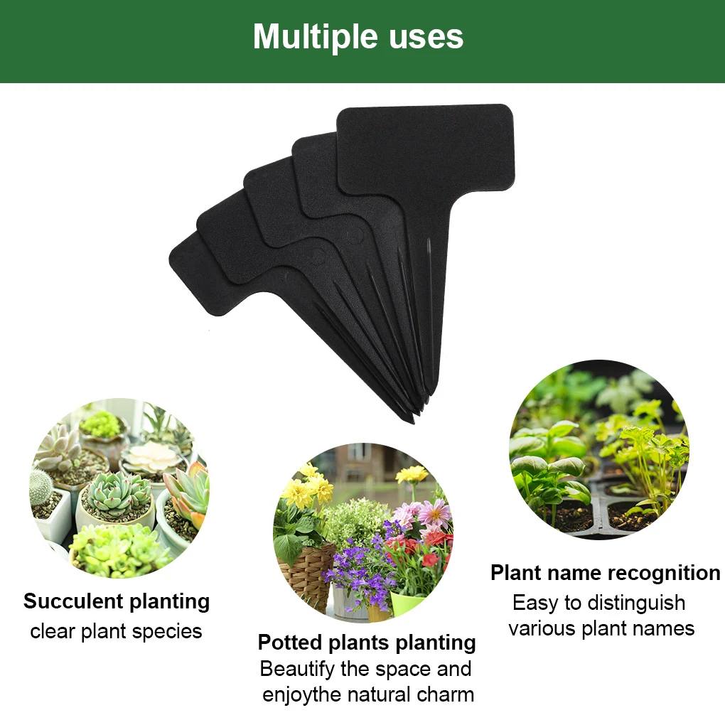 100 étiquettes De Jardin Blanches En Plastique - Marquez Vos Plantes Facilement !