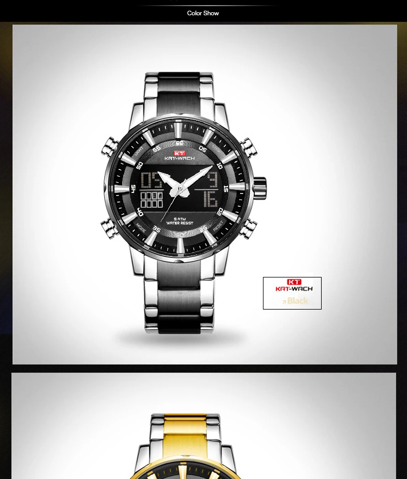 2022 Climbing Sport Waterproof Watches Men Luminous Dual Display Alarm Top Brand Luxury Quartz Watch Wholesale Relogio Masculino