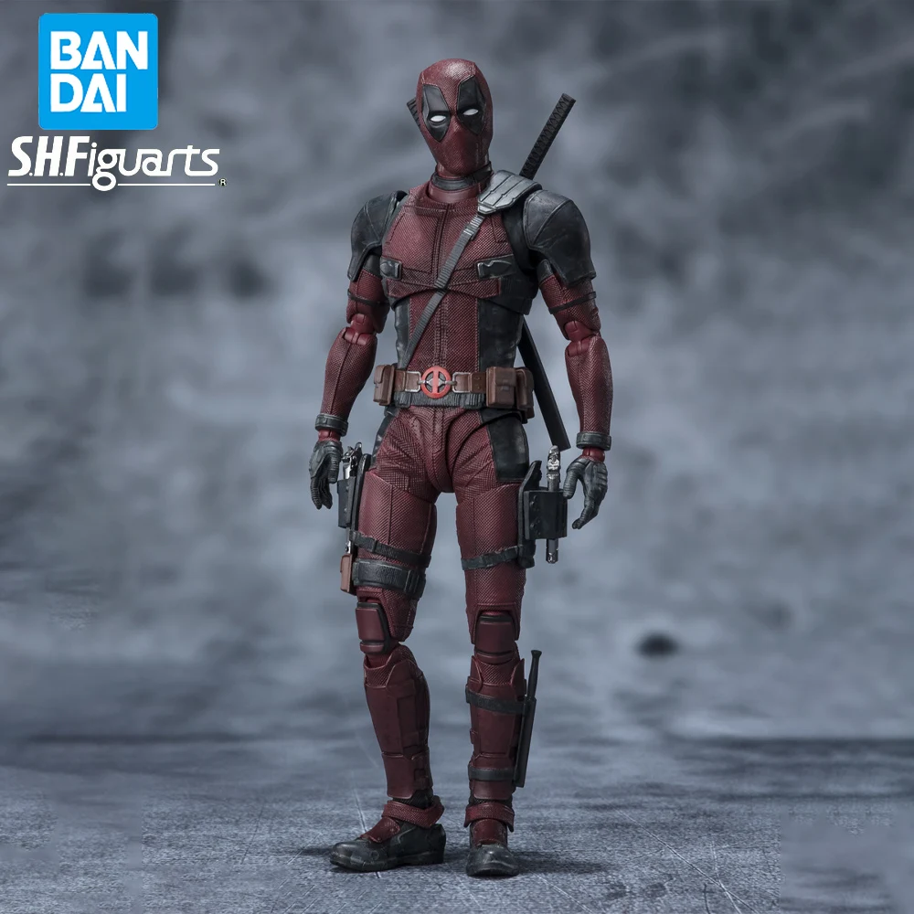 

Оригинальная фигурка BANDAI S.H. Фигатс Дэдпул 2 Дэдпул, коллекционная аниме модель в коробке, куклы, игрушка в подарок