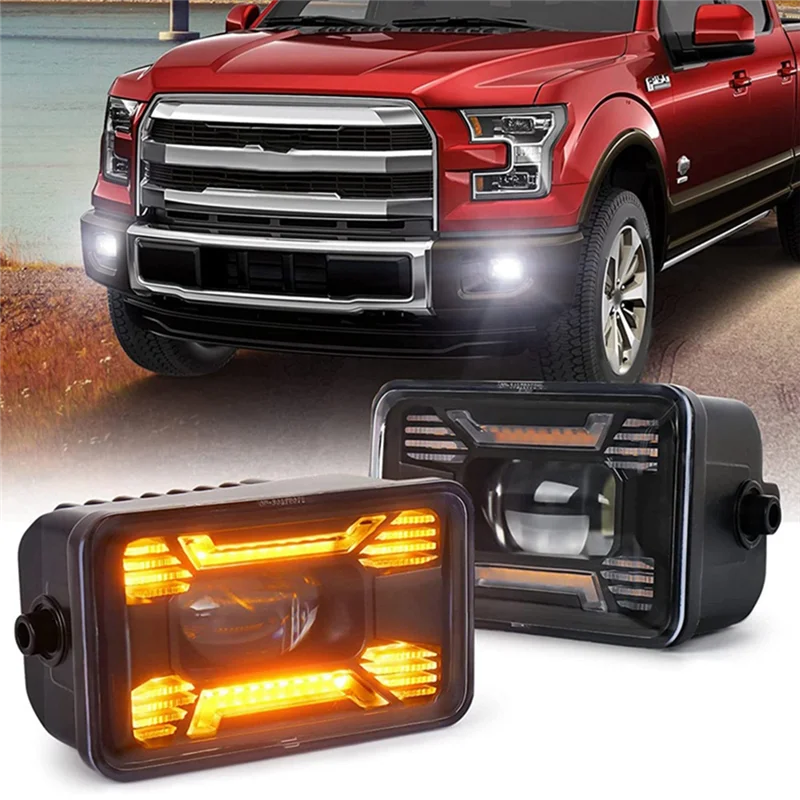 포드 F150 2015-2020 앞 범퍼 안개 램프용 12V LED 안개등 안개등 어셈블리