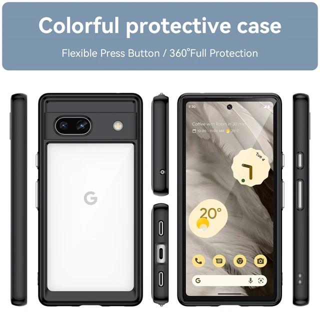 For Google Pixel 7A Case Google Pixel 7A 7 Pro Cover Anti-Drop Funda  Silicone Back PC Protective Phone Cover Google Pixel 7A - AliExpress