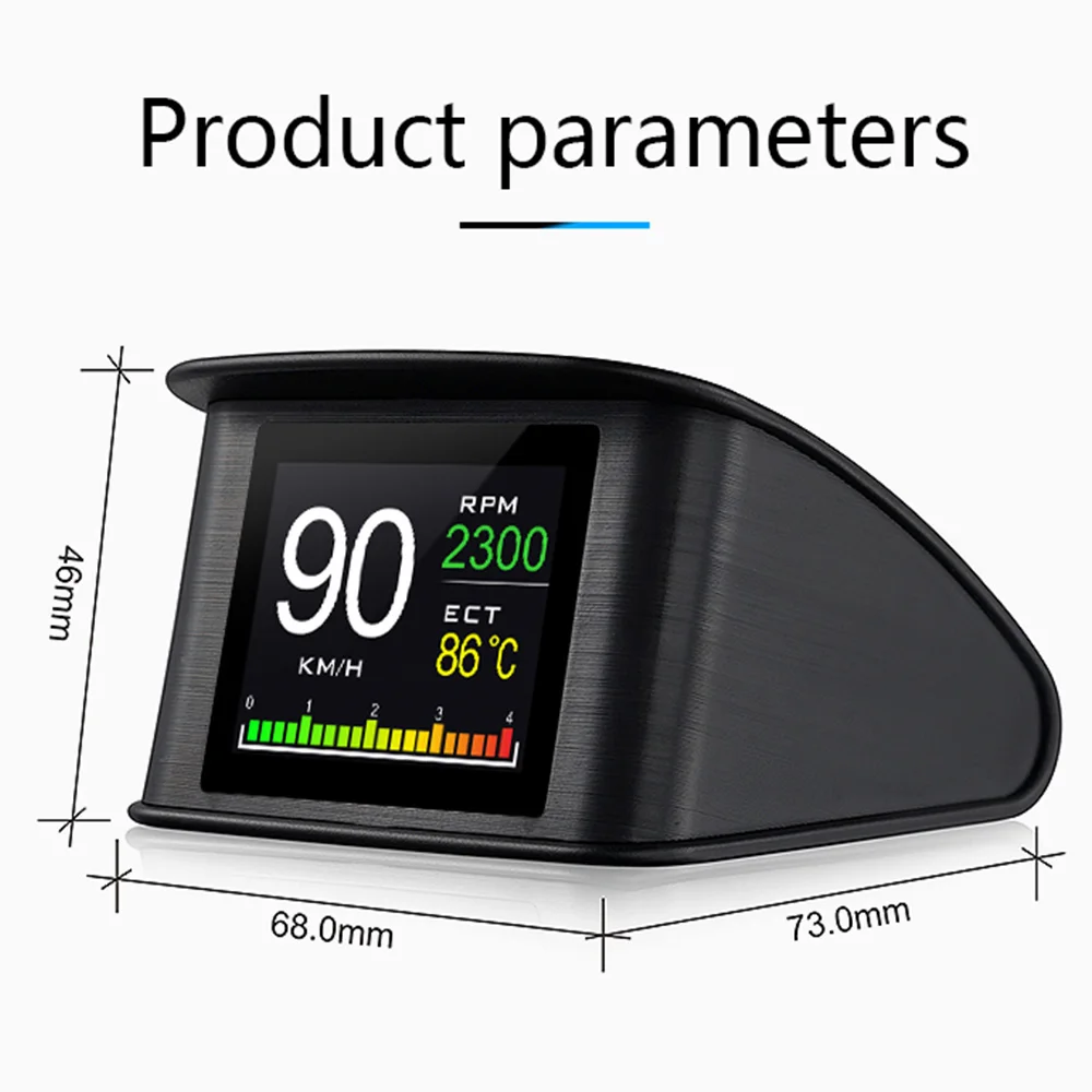 Enhanced OBD2 Digital HUD Speedometer & Vehicle Monitoring Display