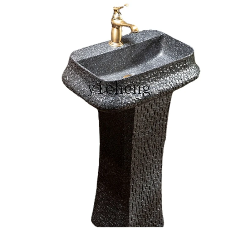 

Xl Outdoor Courtyard Balcony Villa Courtyard Sink Vertical Column Washbasin