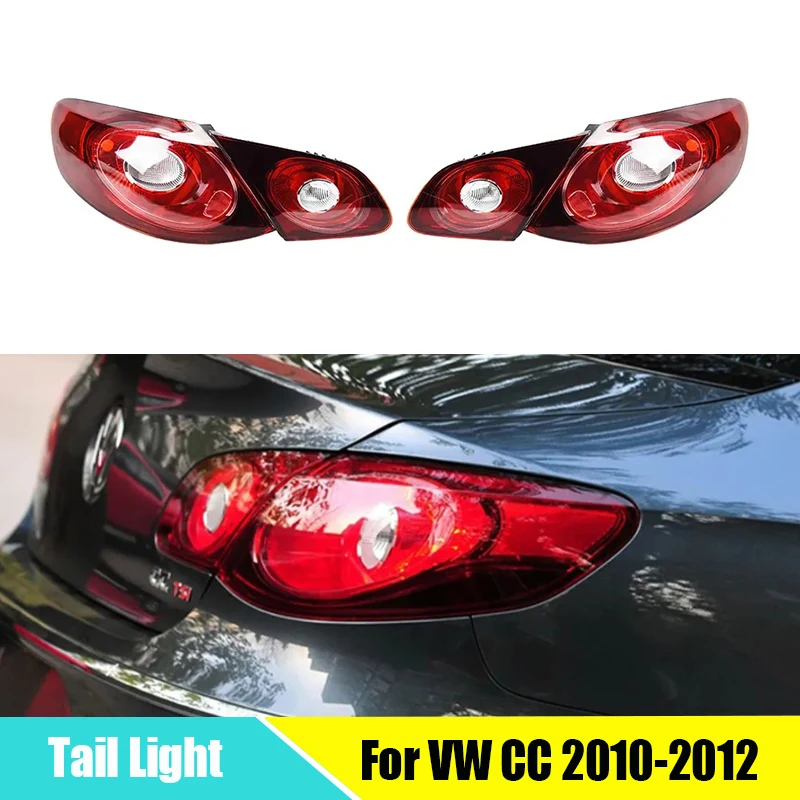 LED TailLight For VW CC 2010-2012 Taillights Rear Lamp LED DRL Running Signal Brake Reversing Tail Lamp Auto Assembly