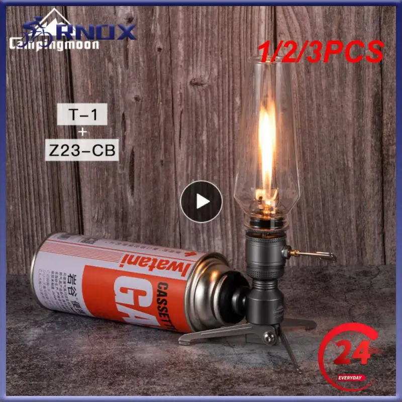 

1/2/3PCS Outdoor Gas Candle Lamp Tent Lantern Light Camping Tourist Tent Light for Backpacking Camping Hiking Fishing