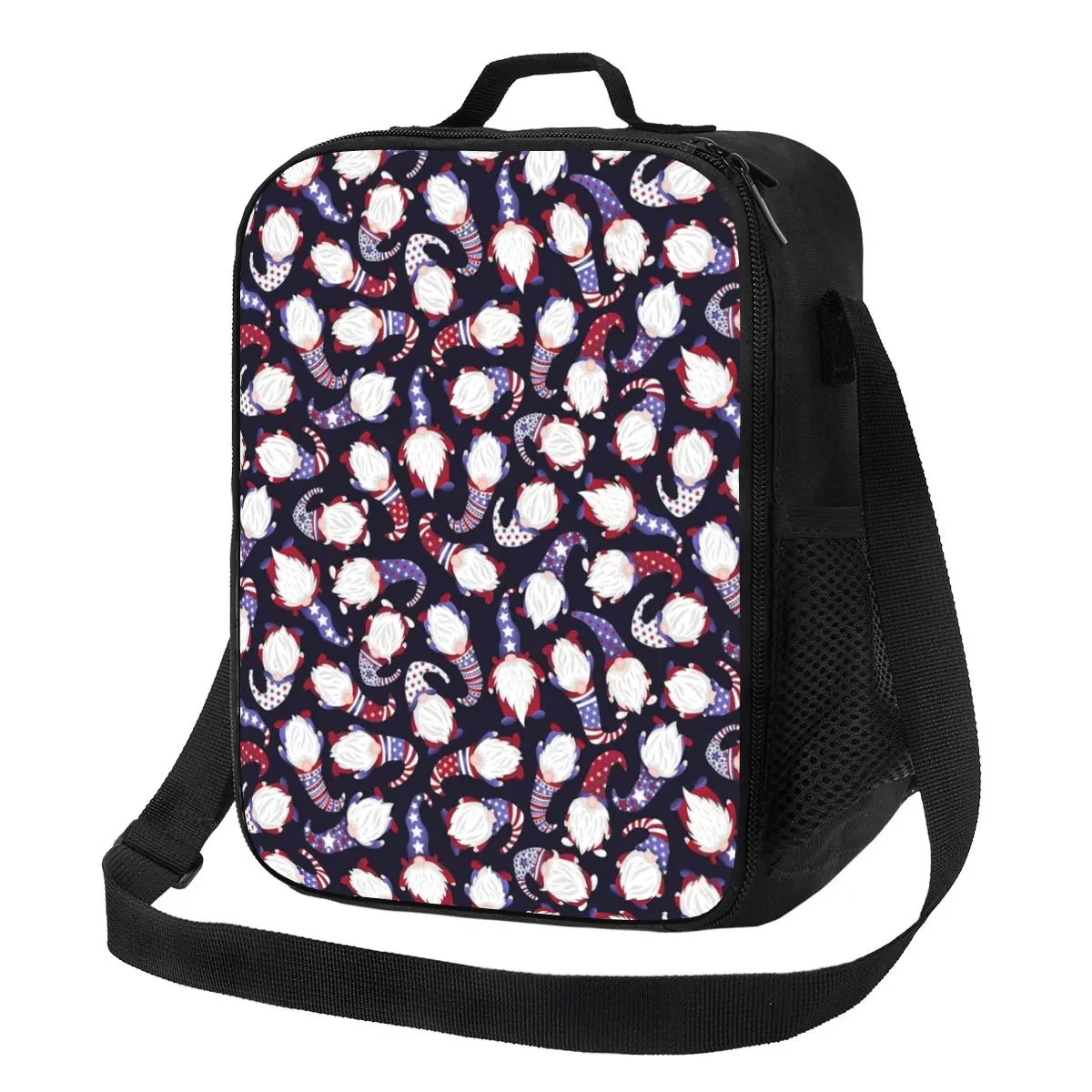 

Patriotic Gnome Portable Lunch Box Women Leakproof Thermal Cooler Food Insulated Lunch Bag School Children Student