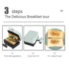Mini Sandwich Maker Efficient Space Saving Non Stick Breakfast Grilled Cheese Maker 300W EU Plug 220V Easy To Clean for Home 2