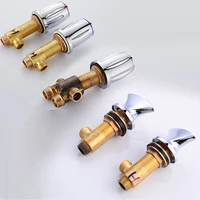 BAKALA Brass Chrome Bathtub Hot and Cold Water Control Valve Faucet Bath Shower Mixer Bathtub 3 Piece Set Switch Valve 1