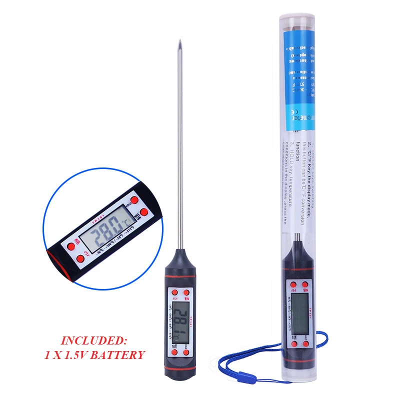 Candle making kit Electronic Digital Thermometer Candle Making Kit Supply Kitchen Food Milk Baking Hydrothermograph Oil Water Thermograph BBQ Tool