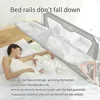 Co Sleeper for Baby in Bed,3 in 1 Crib Side Bed Guard,Cosleeping Baby,Crib Sleeping Together,Infant/Baby Boy/Girl,Gray 2
