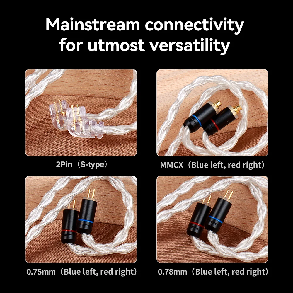Trn Hifi Conector de Cabo de Atualização Núcleo tn Alta Pureza Oxigênio Cobre Prata Substituível Design Plug Trn vx Pro Zs10 V90 - Image 5