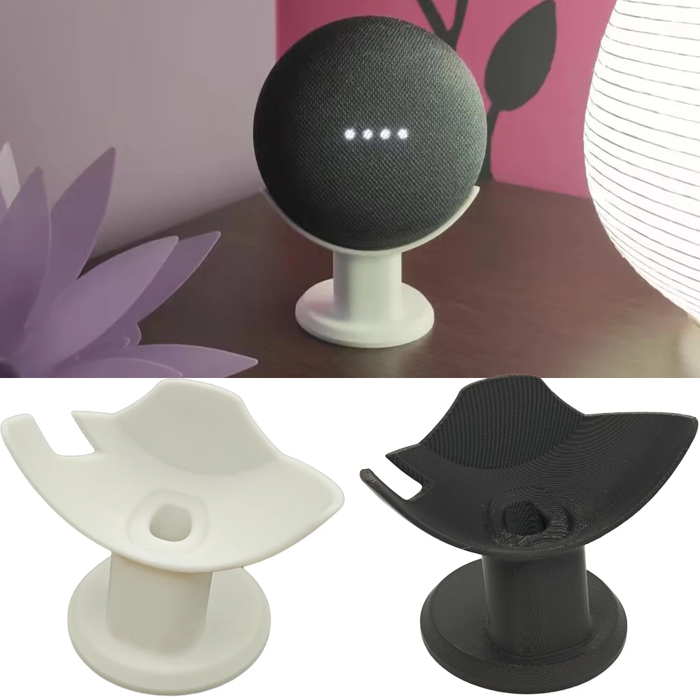 Supporto Da Tavolo Per Google Home Mini Nest Mini Assistente Vocali Custodia Compatta Plug In Cucina Camera Da Letto Studio Supporto Audio