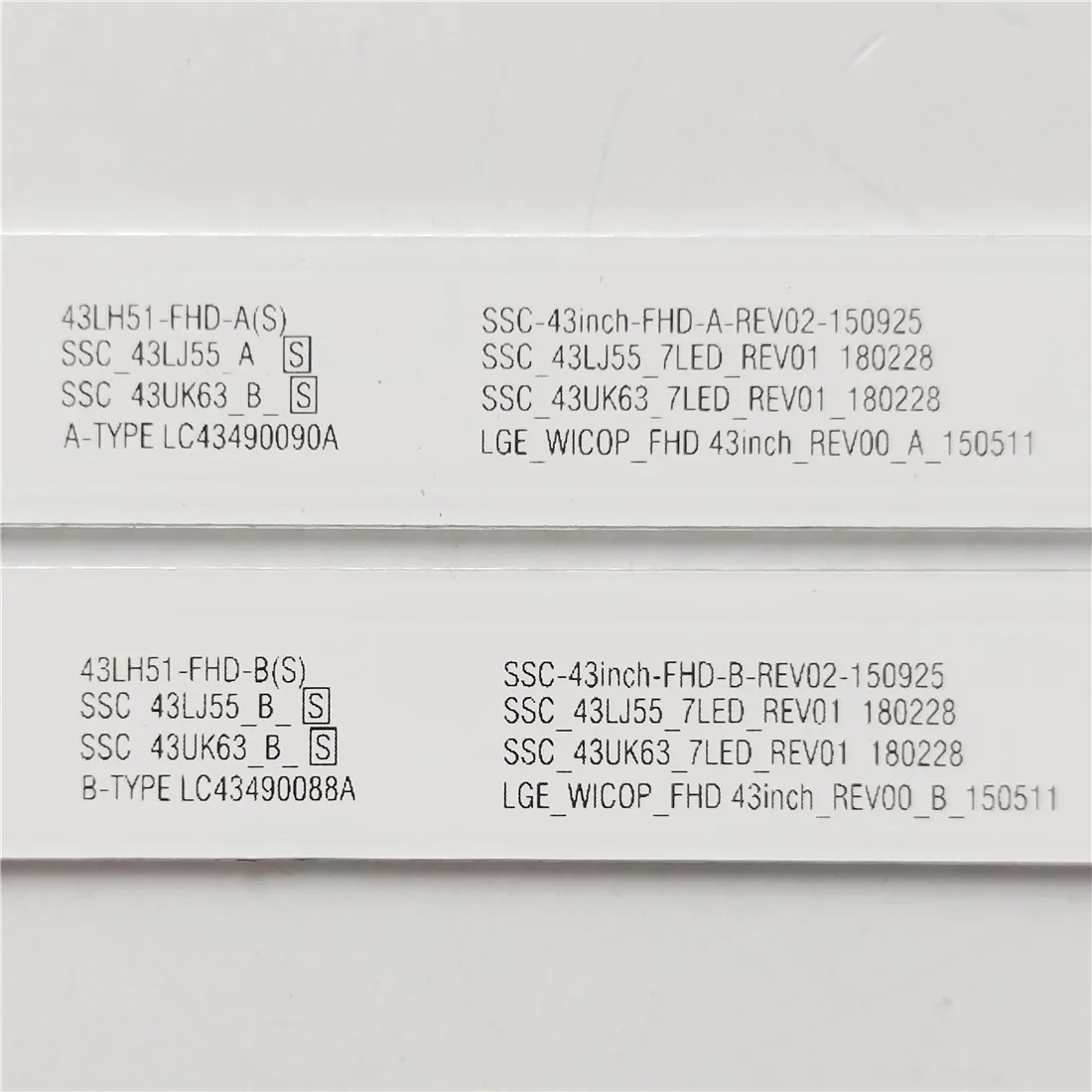 LED Ʈ Ʈ 7  LG 43LM5700PUA 43LK5700PUA LC43490075A LC43490090A LC43490091A NC430DUE-AAFX1 SSC_43LJ55_A B