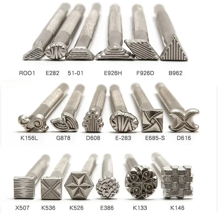 Leather Stamping Kit Metal Punch Tool Stamp Wax Leather Craft Punch Stamps 1Pcs
