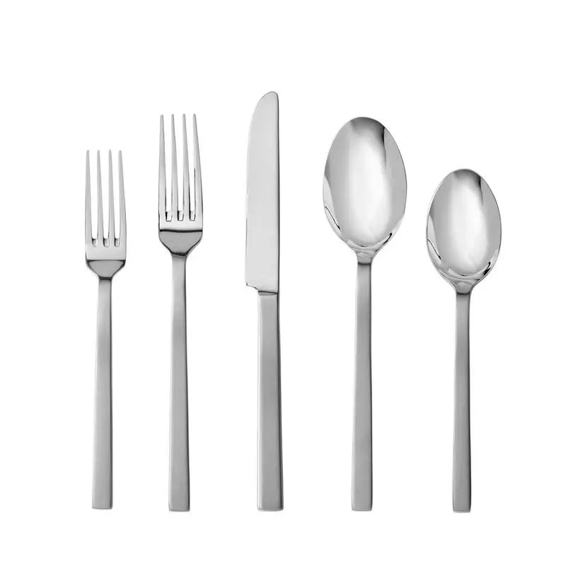 

Sophisticated 20pc Stainless Steel Silverware Set in Satin Finish