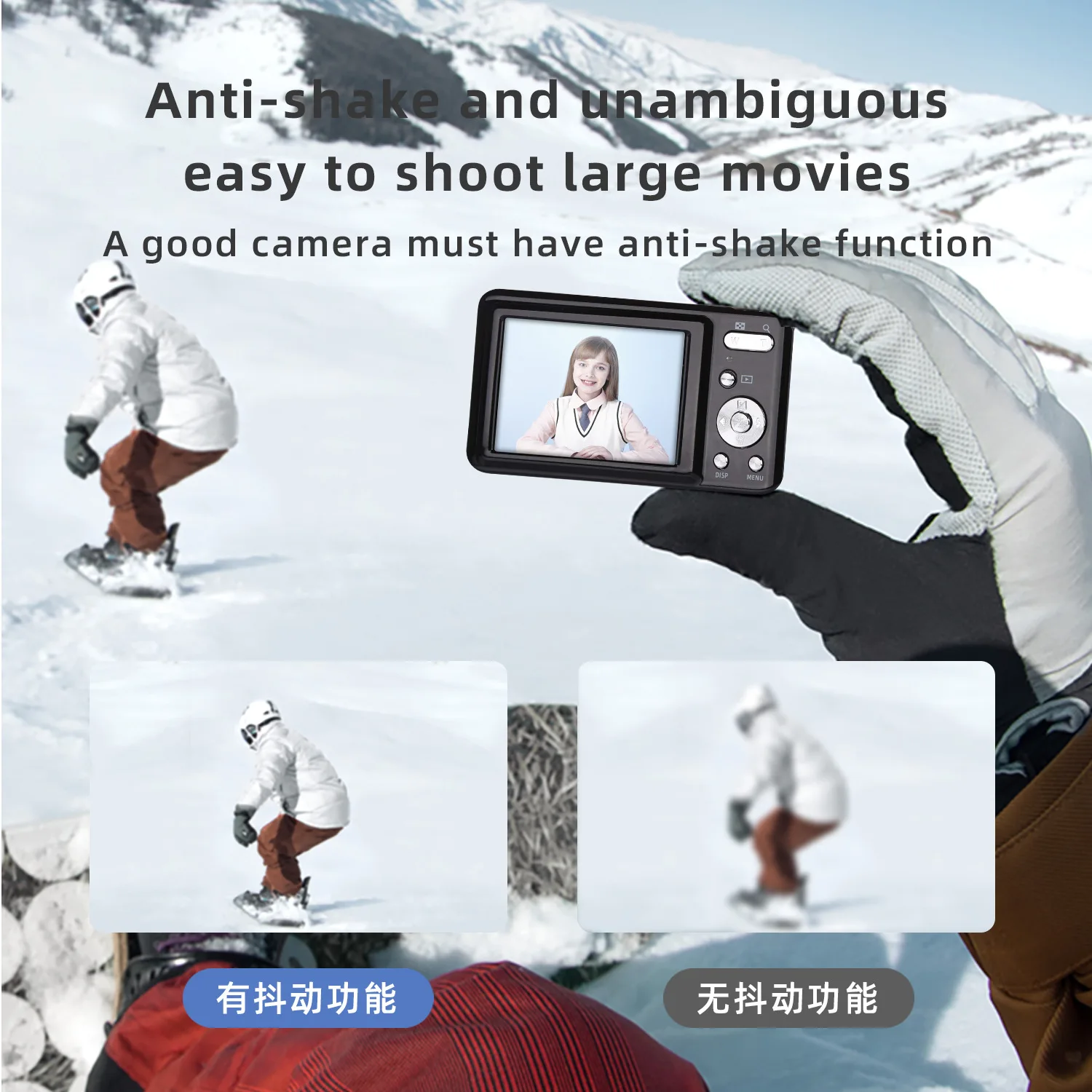 48 Megapixel Portable Digital Camera 2.7K Ultra-thin Novice Entry Ievel Camera Student Camera HD Digital Camera Childrens Camera