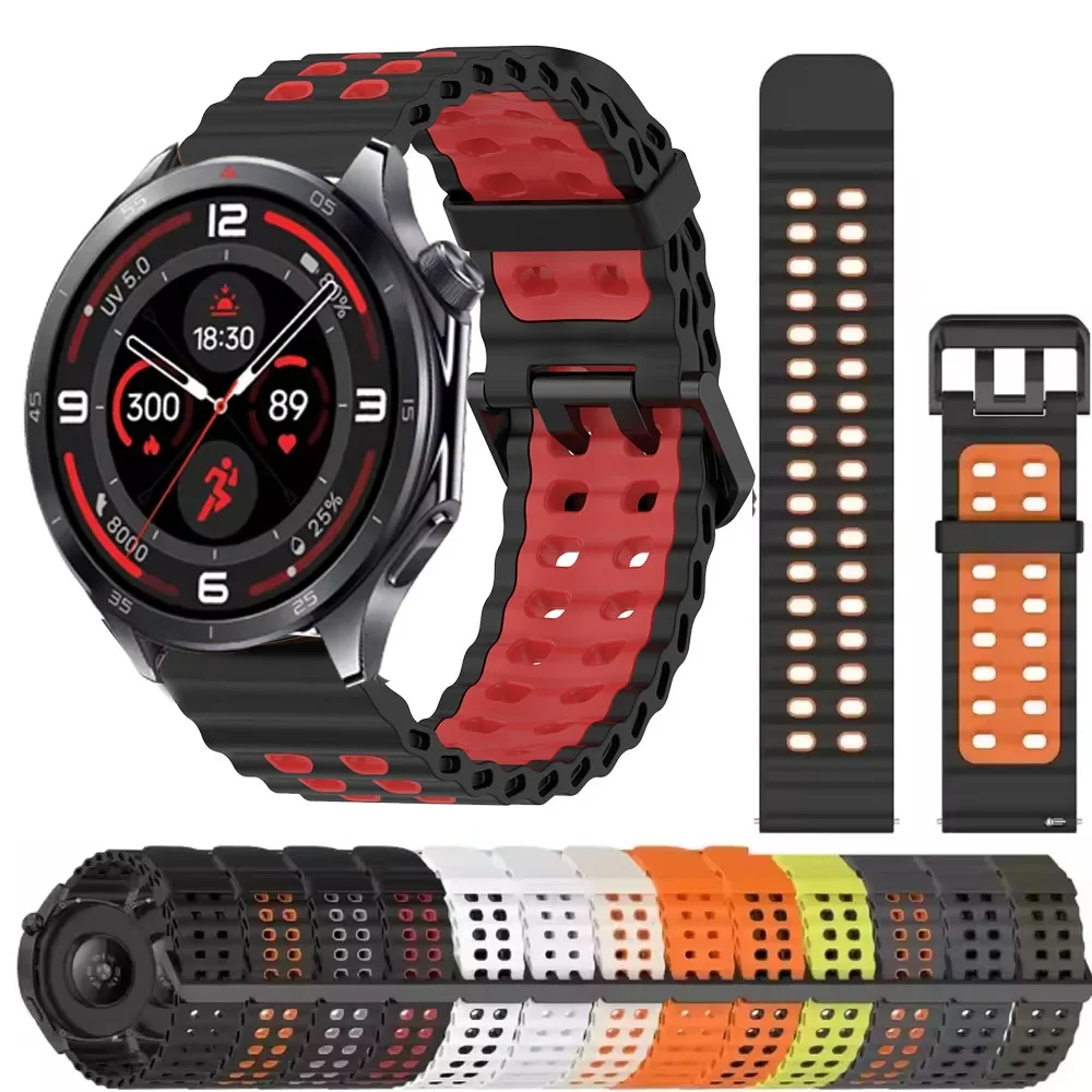 22mm Sport Silicone Replacement Watch Band Bracelet