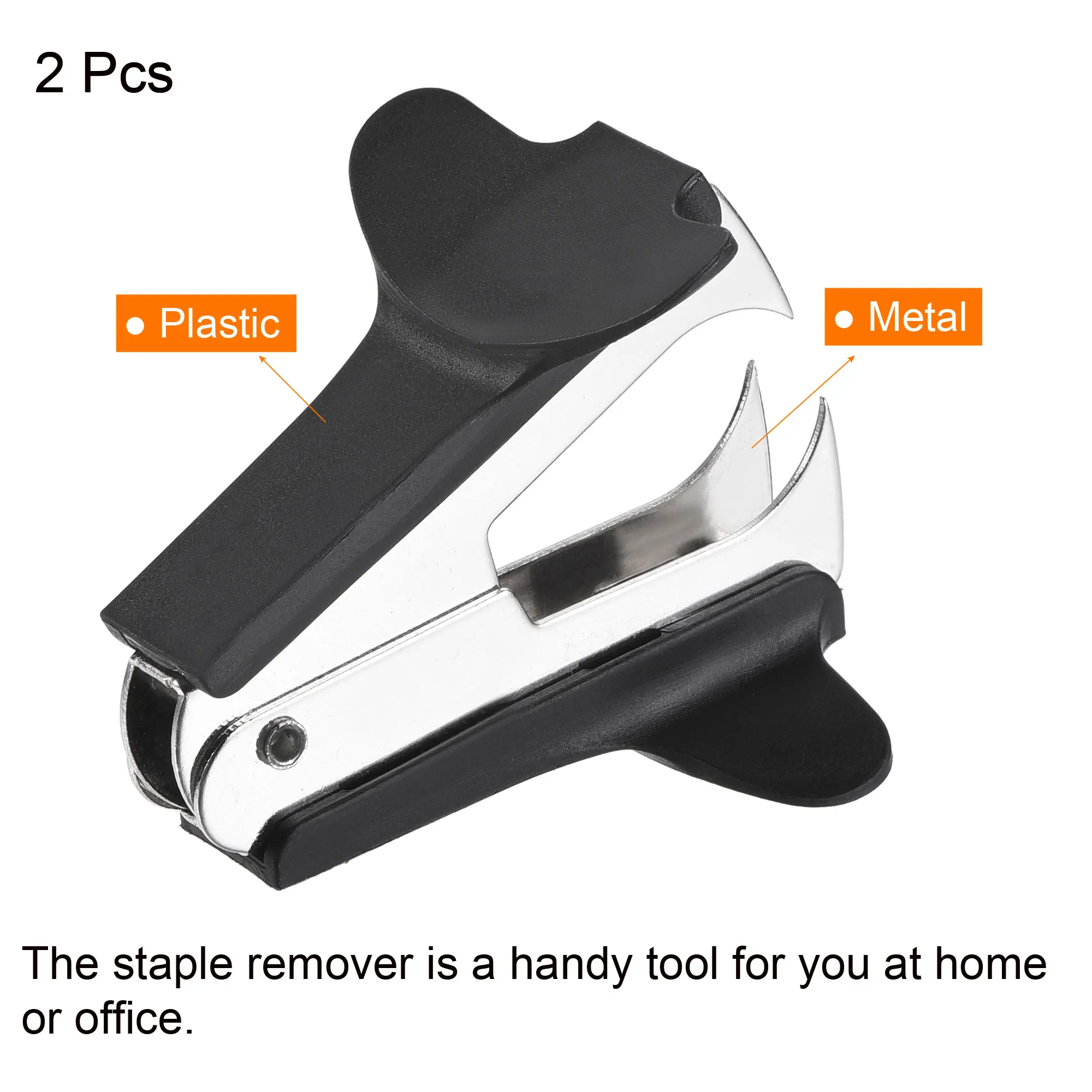 Staple Remover 3 Colors Mini Staple Remover Metal Effort Saving Small Nail Out Extractor Puller Office School Stationery Tools Supplies 2Pcs