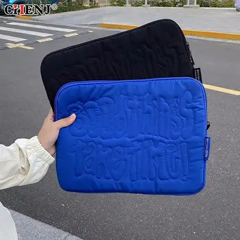 자수 패턴 귀여운 충격 방지 노트북 슬리브 케이스 가방, 맥북, 아이패드, 삼성 노트북, 태블릿 파우치용, 11, 13, 14 인치