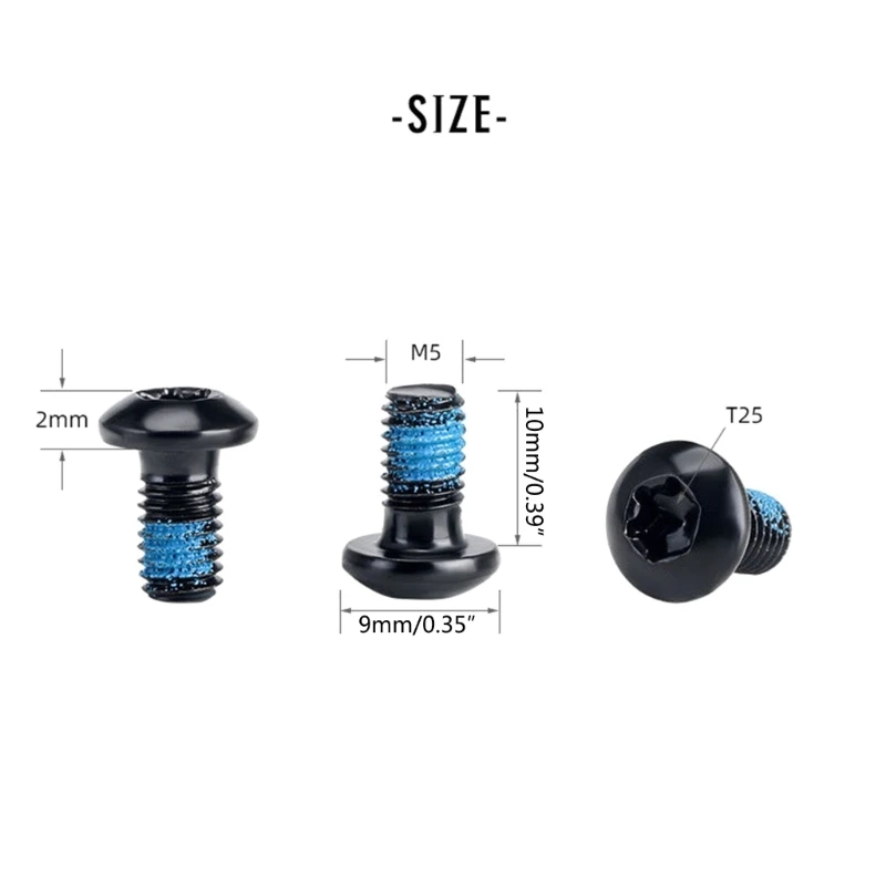 도로 자전거 및 산악 자전거용 20개 M5x10mm 자전거 디스크 브레이크 볼트